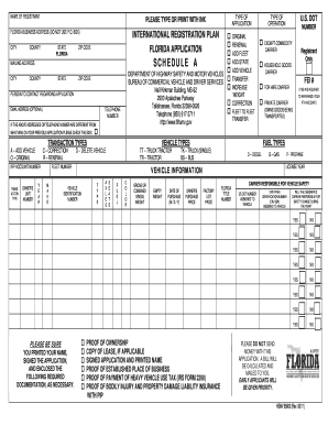 Florida International Registration Plan Application