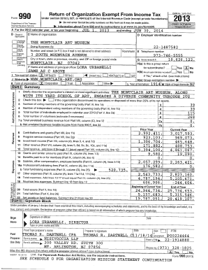 Form 990 Return for Tax-Exempt Organizations