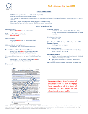 IRS Form 4506T Instructions