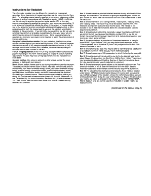 IRS Form 1099-INT Instructions