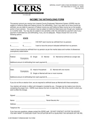 California Income Tax Withholding Form