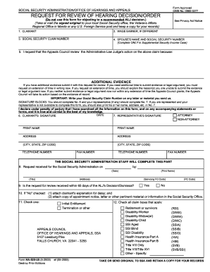 Request for Review of Hearing Decision