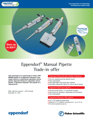 Eppendorf Pipette Trade-In Offer