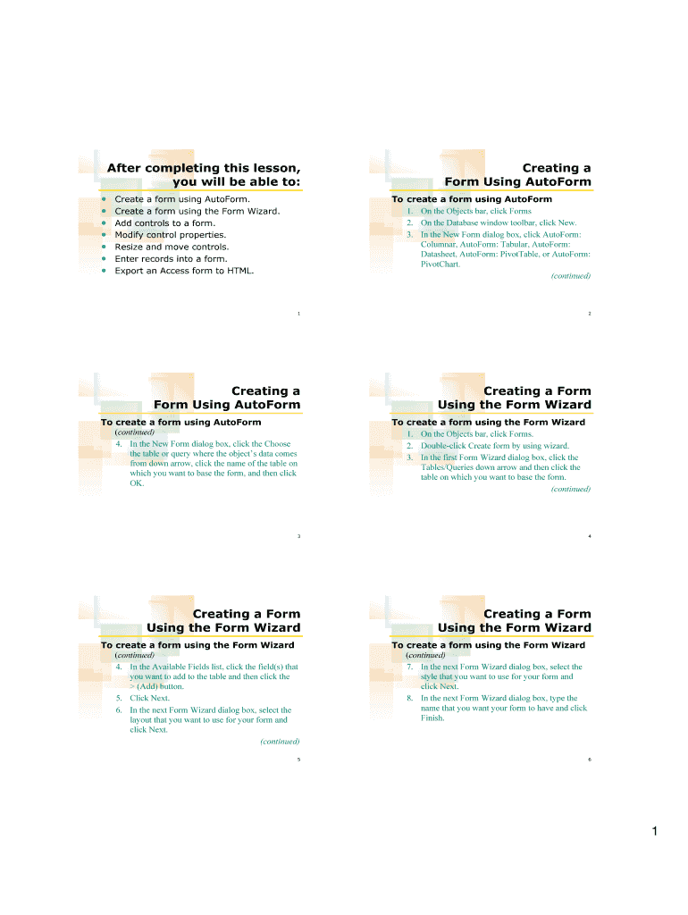 Form preview