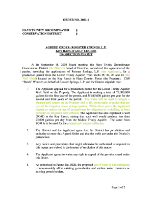 ORDER NO 2003-1 HAYS TRINITY GROUNDWATER CONSERVATION