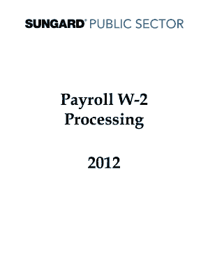US Federal W-2 Tax Form Processing Guide