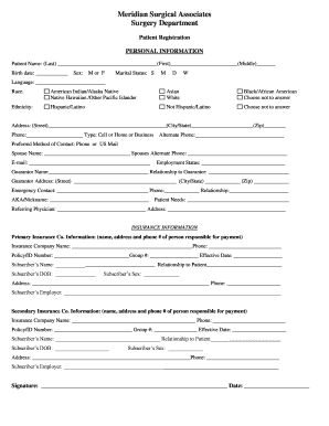 Patient Registration Form