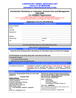 LABORATORY ANIMAL RESOURCE UNIT FACULTY OF bb - UKM