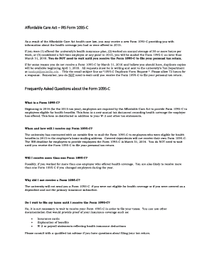IRS Form 1095-C