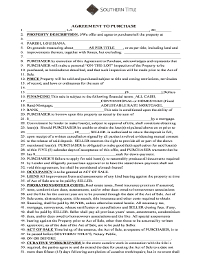 Louisiana Residential Purchase Agreement