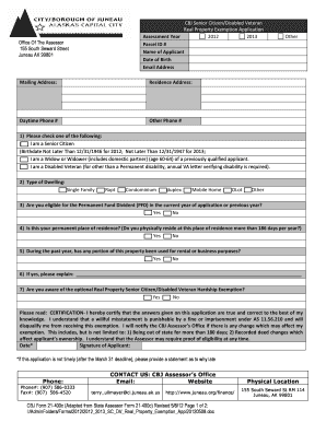 Property Tax Exemption Application