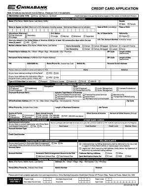 Credit Card Application Form