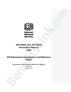 Affordable Care Act Information Returns AIR Guide