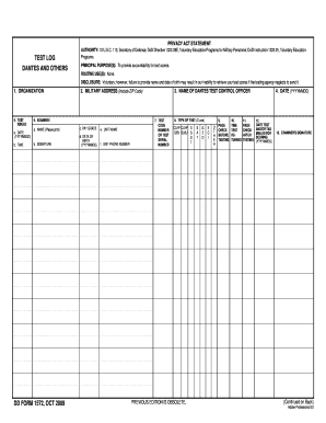 DD Form 1572