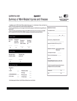 Cal/OSHA Form 300A