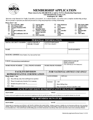 NATCA Membership Application
