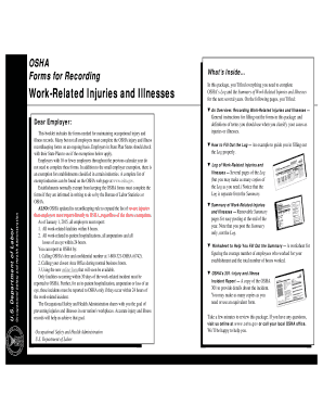 OSHA Work-Related Injuries and Illnesses Form
