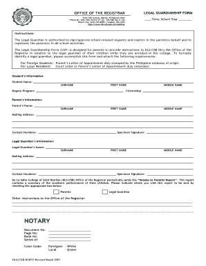 Legal Guardianship Form