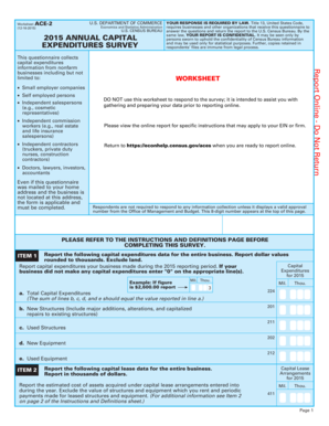 US Annual Capital Expenditures Survey