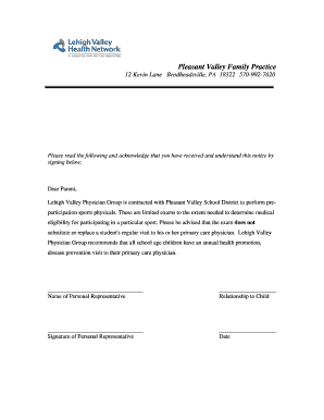 PIAA Comprehensive Initial Pre-Participation Physical Evaluation