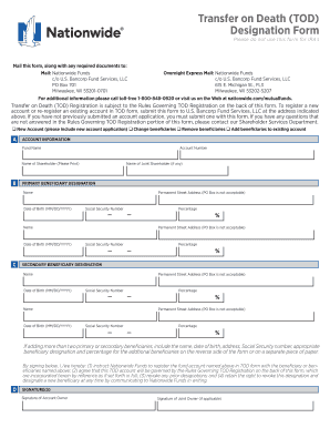 Transfer on Death (TOD) Designation Form