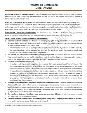 Transfer on Death Deed