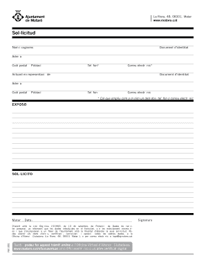 Mataró Service Request Form