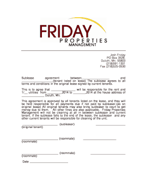 Sublease Agreement