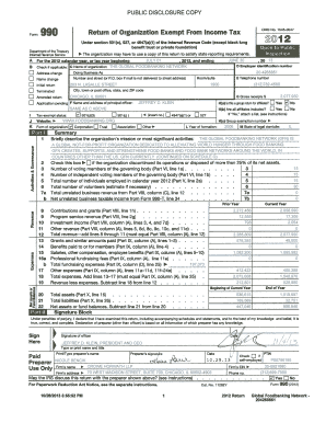 Form 990 2012