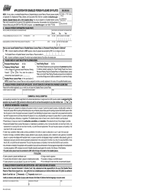 California Disabled Person Placard Application