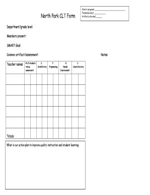 Teacher Assessment Form