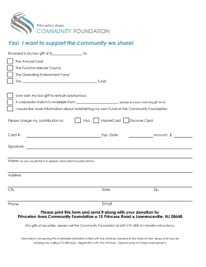 Donation Form