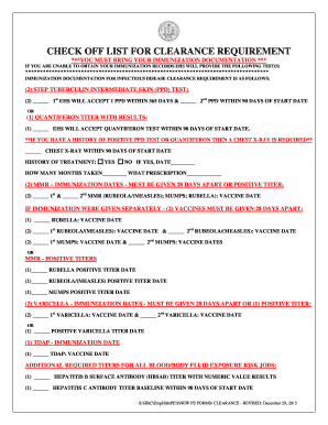 University of California Immunization Clearance Form