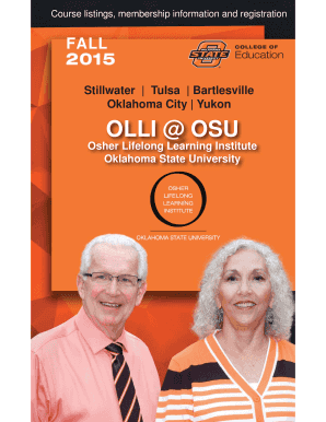 OLLI @ OSU Membership Registration Form