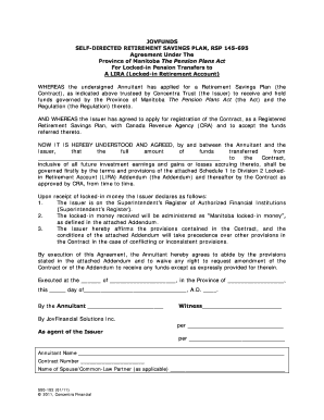 Manitoba LIRA Agreement