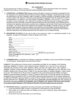 Pet Agreement