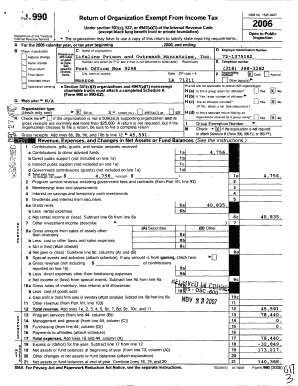 IRS Form 990 Return of Organization Exempt From Income Tax