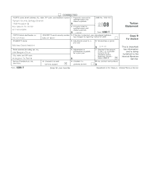 Form 1098-T Tuition Statement