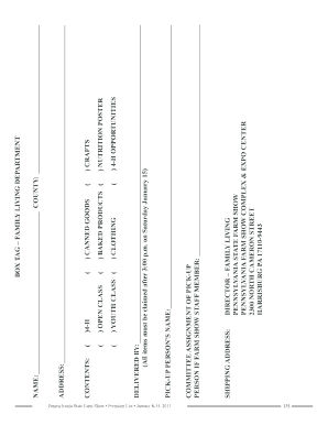 Pennsylvania State Farm Show Premium List