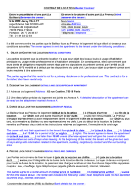 Contemporary Custine Contrat de Locationdocx