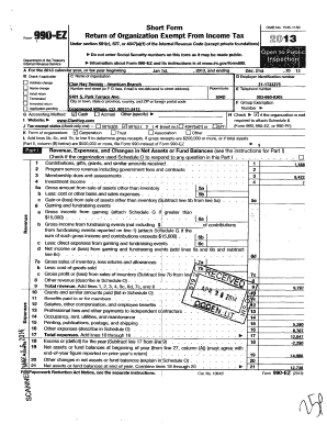 Form 990-EZ Return of Organization Exempt From Income Tax