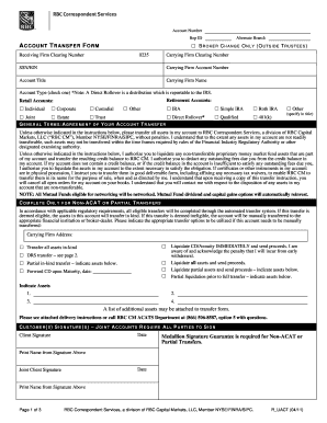 Account Transfer Form