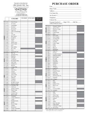 Wholesale Purchase Order for Hand-Dyed Threads