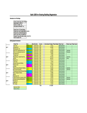 LEED for Existing Building Registration Form