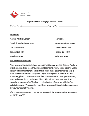Carpal Tunnel Release Surgery Consent Form