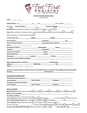 Patient Information Form