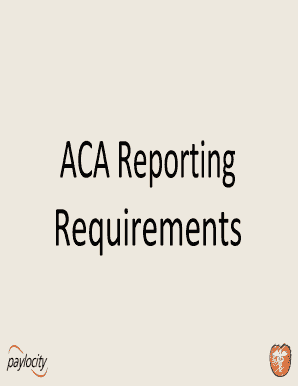 ACA Reporting Requirements