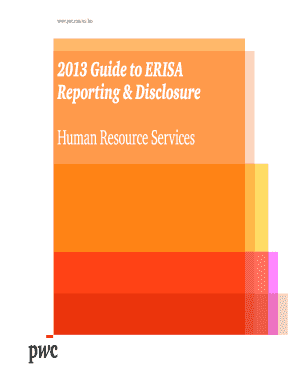 2013 Guide to ERISA Reporting & Disclosure