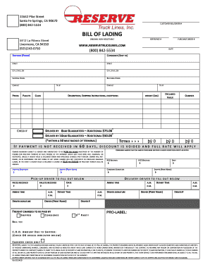 Bill of Lading