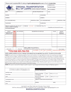 Bill of Lading
